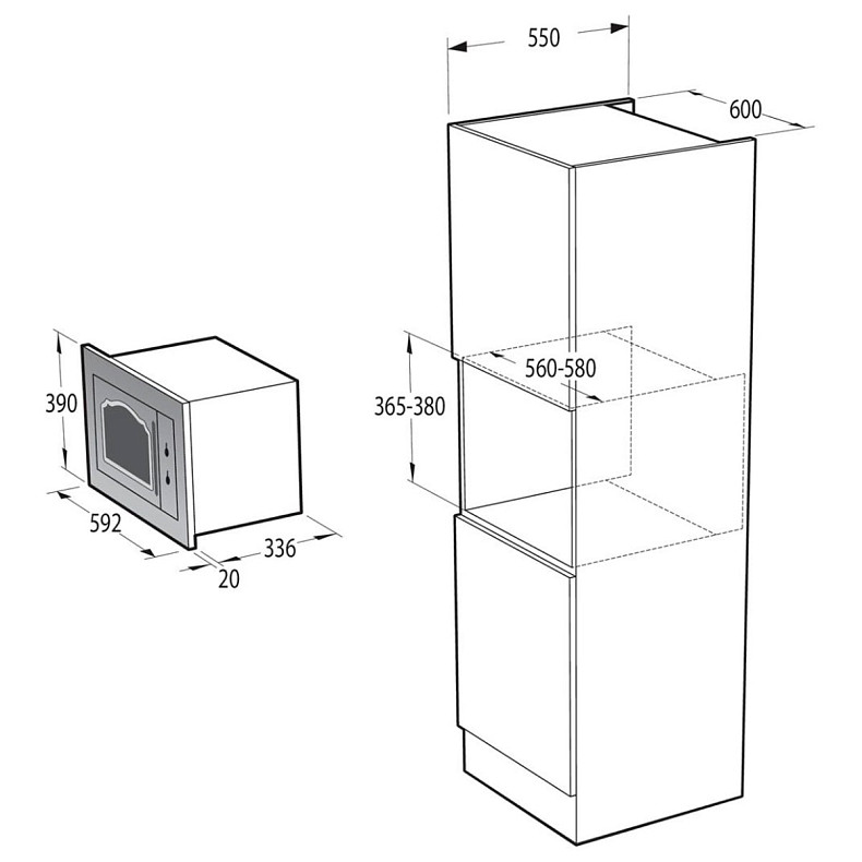 Мікрохвільова піч Gorenje BM 235 CLB
