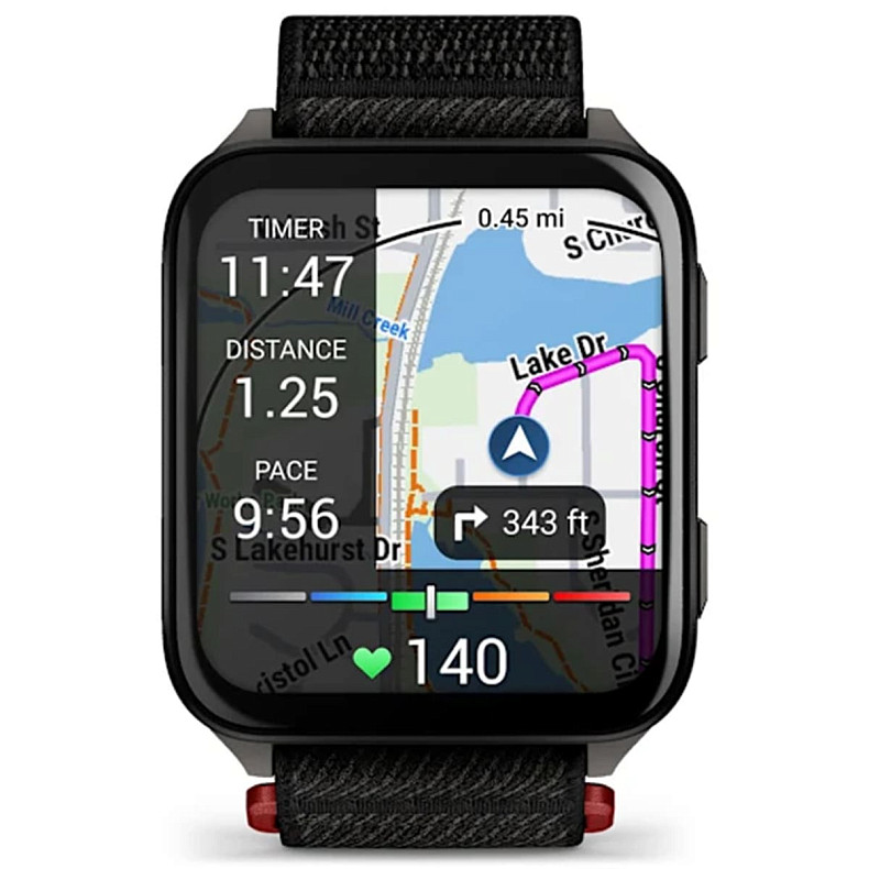 Смарт-годинник Garmin Venu X1 Black with Slate Titanium Caseback and Black ComfortFit Nylon Band (010-02980-00)