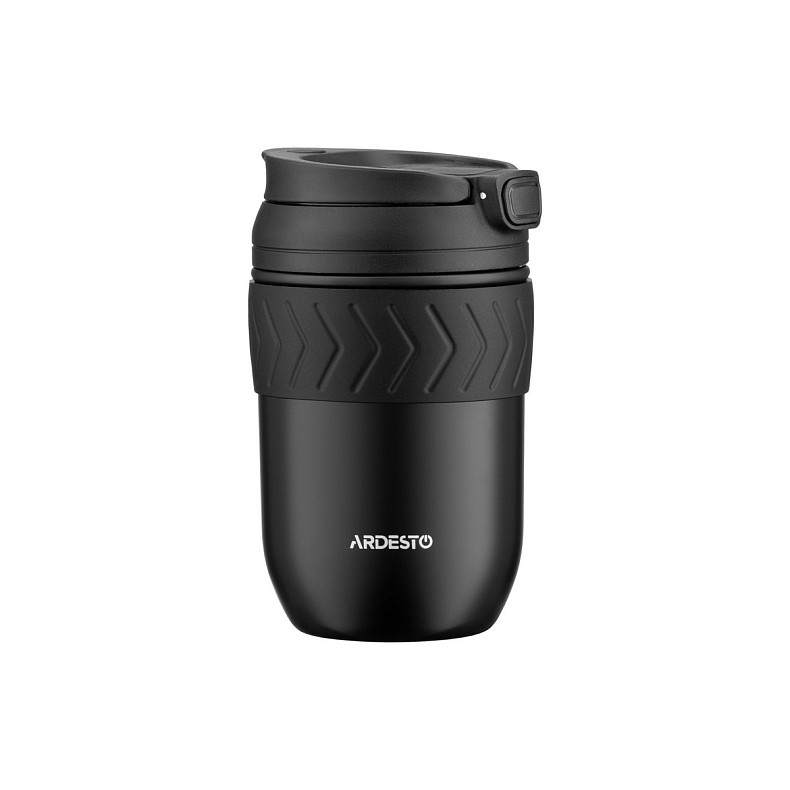 Термокружка Ardesto Cosy, 400мл, нержавеющая сталь, черная (AR2640BT)