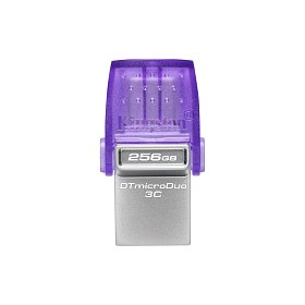 Накопичувач Kingston 256GB USB 3.2 Type-A + Type-C DT microDuo 3C