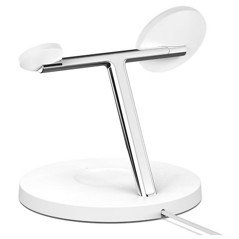Беспроводное зарядное устройство для Belkin MagSafe 3in1 Wireless Charger, white (WIZ017VFWH)