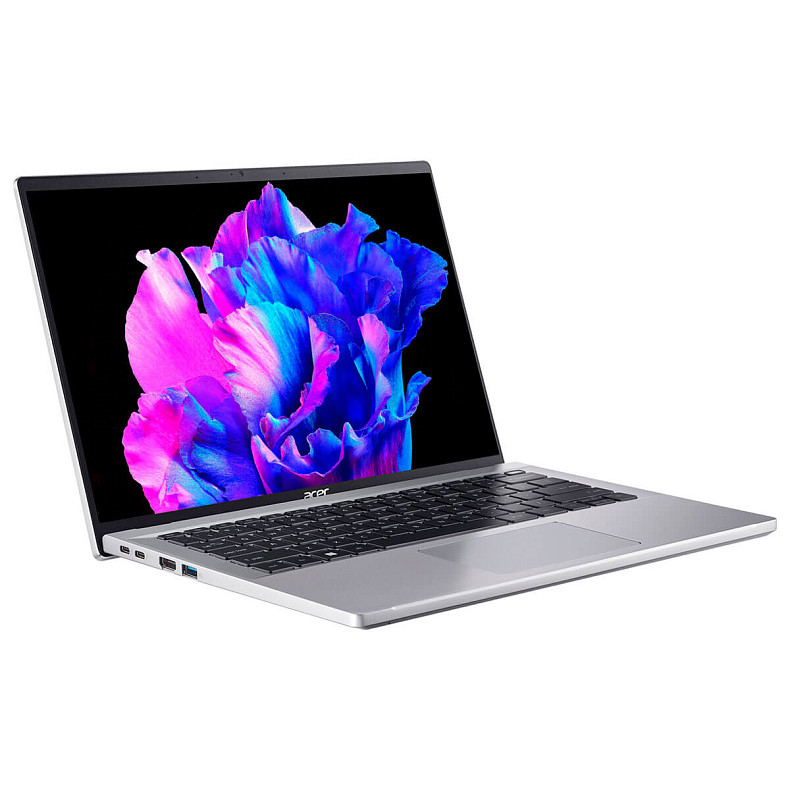 Ноутбук Acer Swift Go 14" SFG14-71 14" 2.2K IPS, Intel i7-1355U, 16GB, F512GB, UMA, Lin, сріблясти