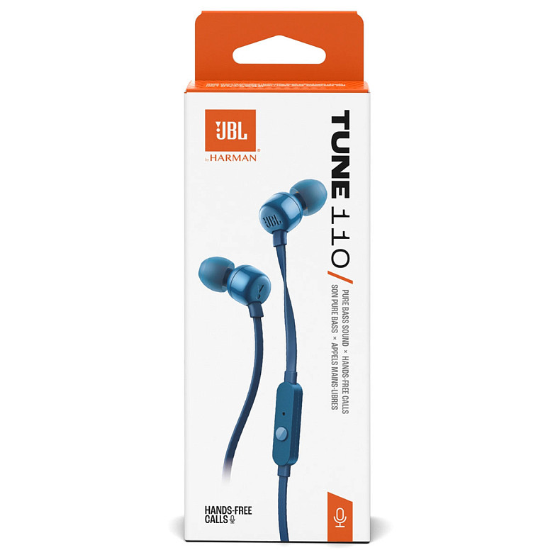 Наушники JBL T110 ECO Blue (JBLT110BLUE)