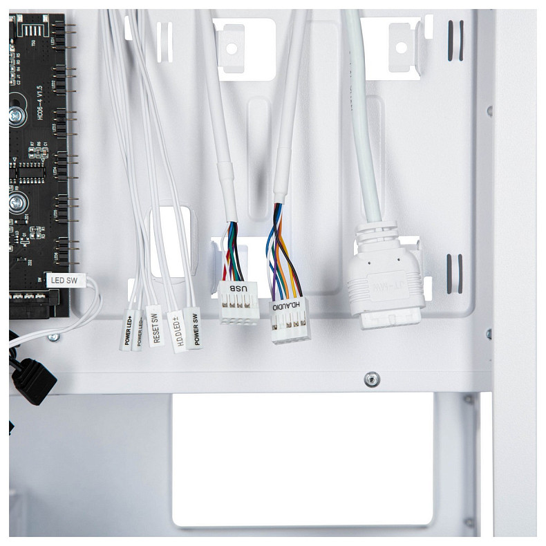 Корпус 2E GAMING Aruba G3313W, без БП 1xUSB3.0, 2xUSB2.0, 5x120мм ARGB, VGA 330мм, LCS ready, HUB, T