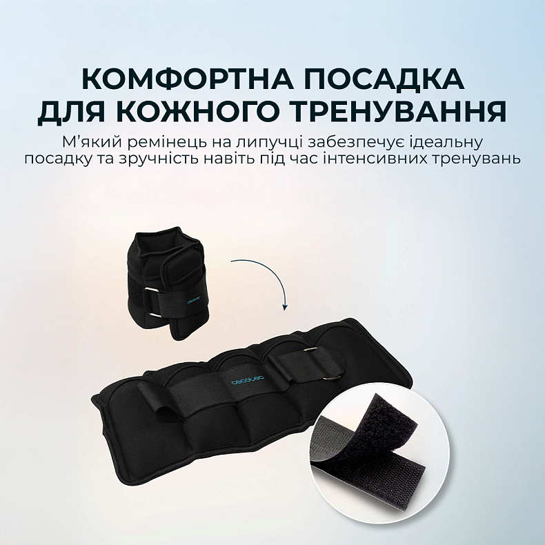 Утяжелители Cecotec Drumfit AnkleBell 2500 Neo (2шт по 2,5кг)