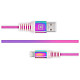 Кабель REAL-EL Rainbow USB-Lightning 1m (EL123500051)