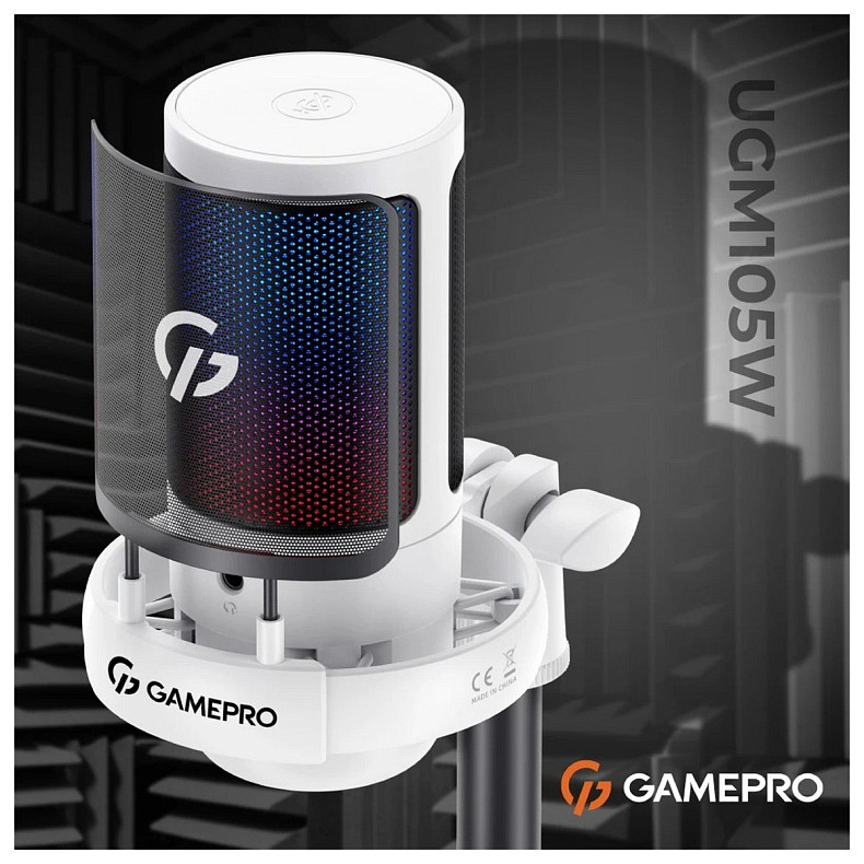 Микрофон GamePro UGM105W White