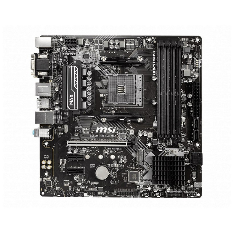 Материнcька плата MSI B450M Pro-VDH Max Socket AM4