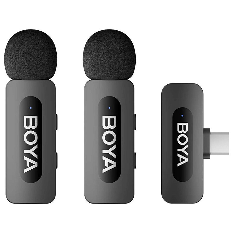 Бездротовий петличний мікрофон BOYA BY-V30 Type-C Black