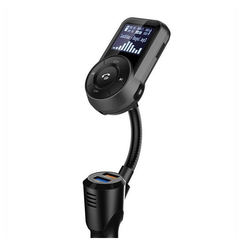 FM-трансмиттер Grand-X 96GRX, HSP, BT V4.2, 1USB QC3.0, 1USB 2,4А