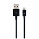 Кабель Cablexpert (CC-USB2P-AMLM-1M) USB 2.0 A - Lightning, преміум, 1м, чорний