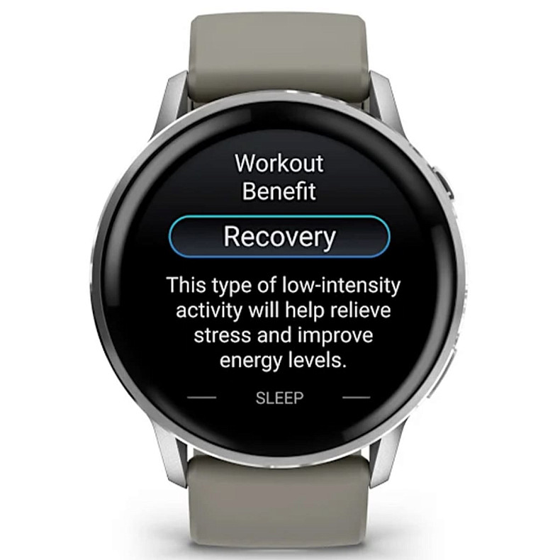 Смарт-часы GARMIN Venu 4 45 mm Silver with Silver Gray Silicone Band (010-03014-01)