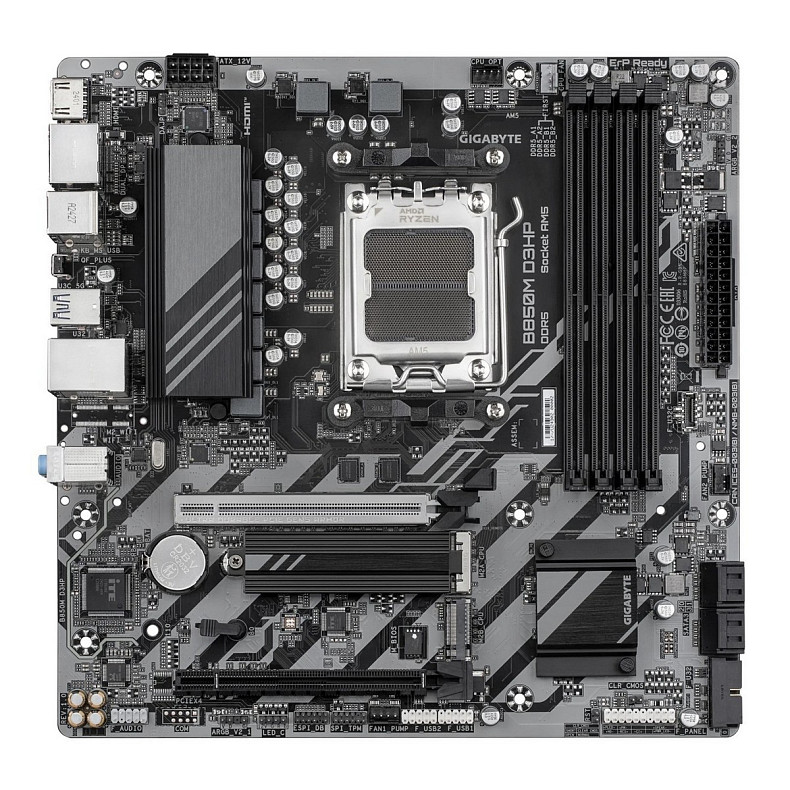 Материнська плата GIGABYTE B850M D3HP sAM5 B850 4xDDR5 M.2 HDMI DP mATX