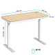 Компьютерный стол с электрорегулировкой высоты OfficePro ODE111WW