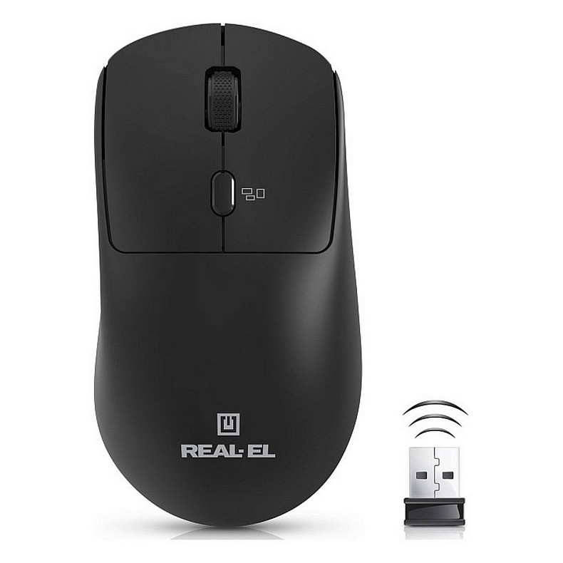 Мышь REAL-EL RM-317W Black