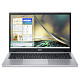 Ноутбук Acer Aspire 3 15.6"FHD IPS/i3-N305/16/512SSD/UMA//Lin/Pure Silver