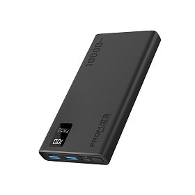Универсальная мобильная батарея Promate bolt-10pro.black 10000mAh