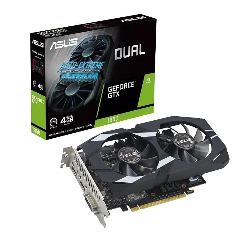 Відеокарта ASUS GeForce GTX 1650 4GB GDDR6 DUAL P EVO DUAL-GTX1650-4GD6-P-EVO