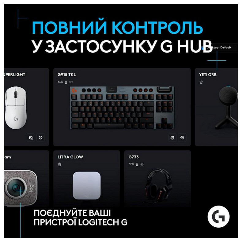 Мікрофон Logitech G Yeti Orb RGB Black (988-000551)