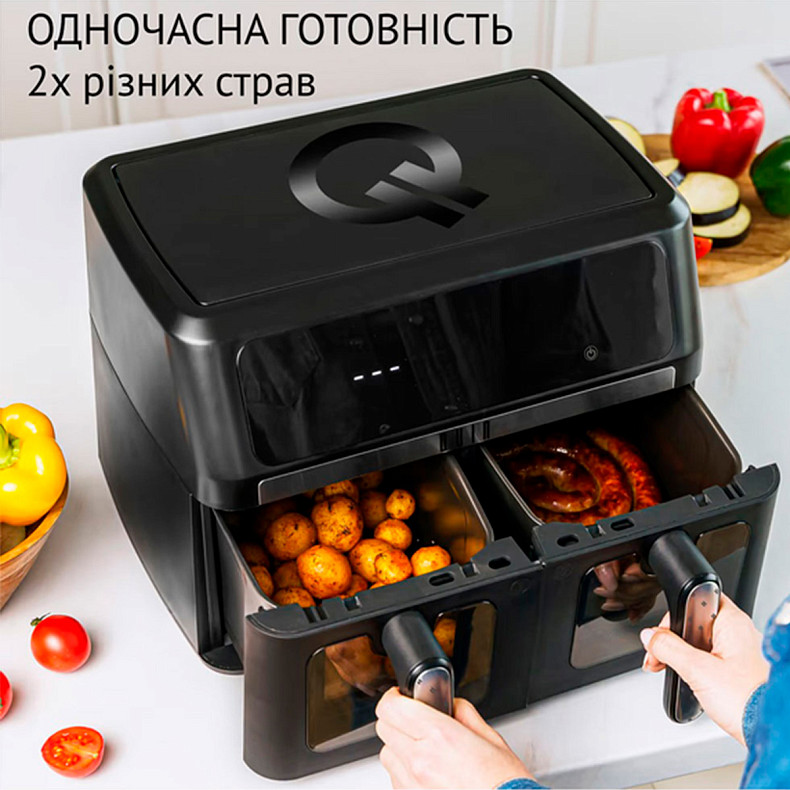 Мультипечь QUIN Air Fryer Dual Zone YJ-1102ADV 9л