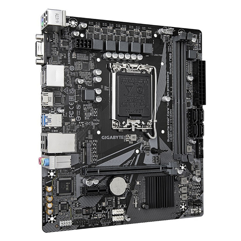 Материнська плата GIGABYTE H610M S2H V3 DDR4 s1700 H610 2xDDR4 HDMI DP D-Sub mATX