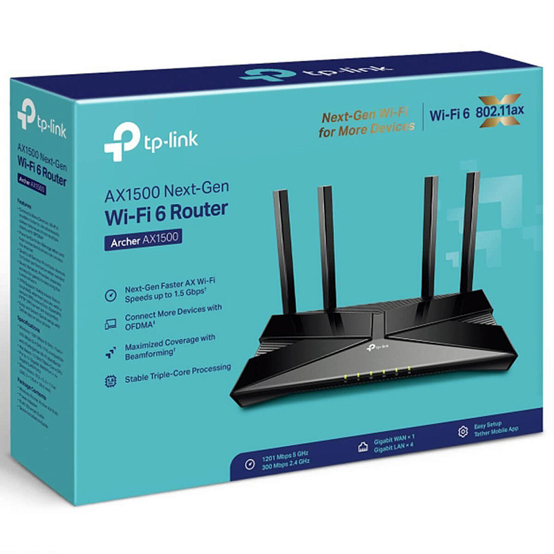 Wi-Fi Роутер TP-Link Archer AX1500