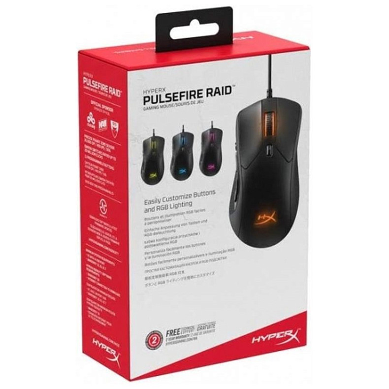 Мышка HyperX Pulsefire Raid Black USB (4P5Q3AA)