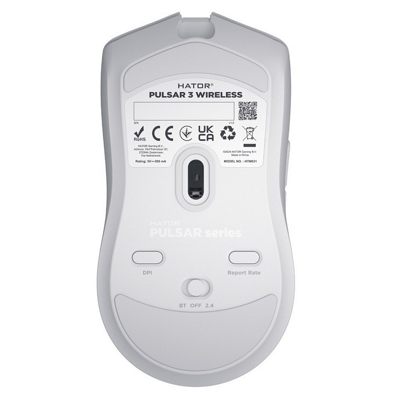 Мышь Hator Pulsar 3 Wireless White (HTM631)