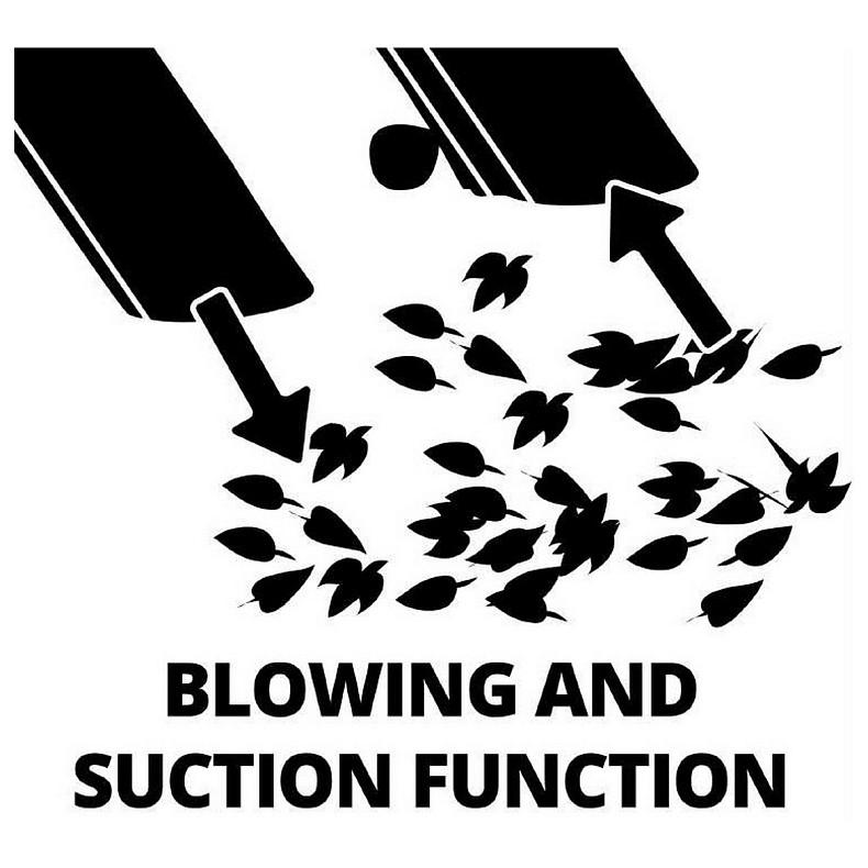 Повітродув-пилосос садовий акумуляторний Einhell GE-LB 36/230 Li E - Solo 36В PXC 230км/год 700куб/г