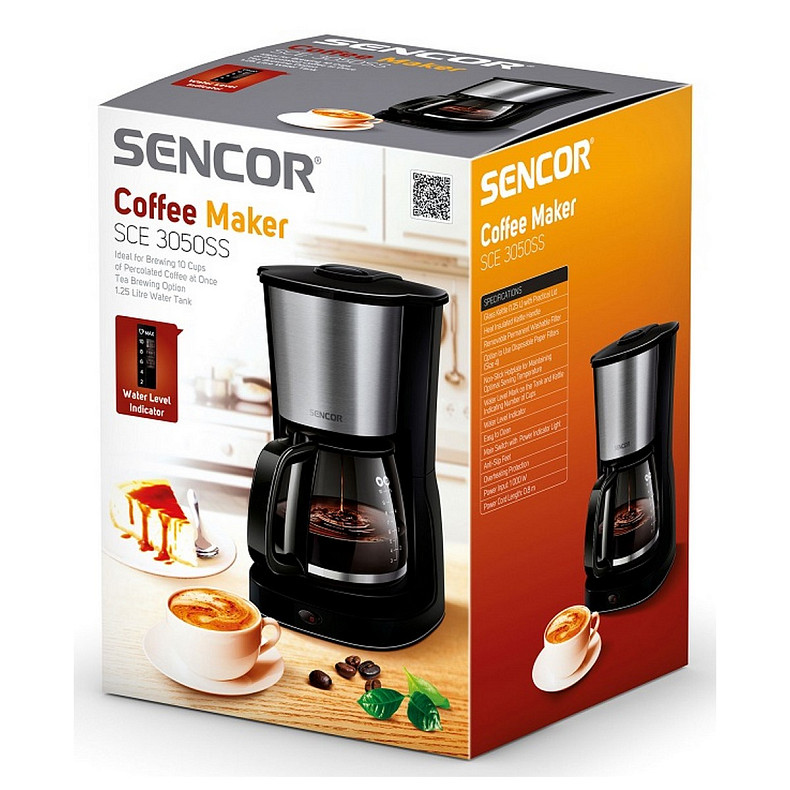 Кофеварка капельная Sencor SCE 3050SS