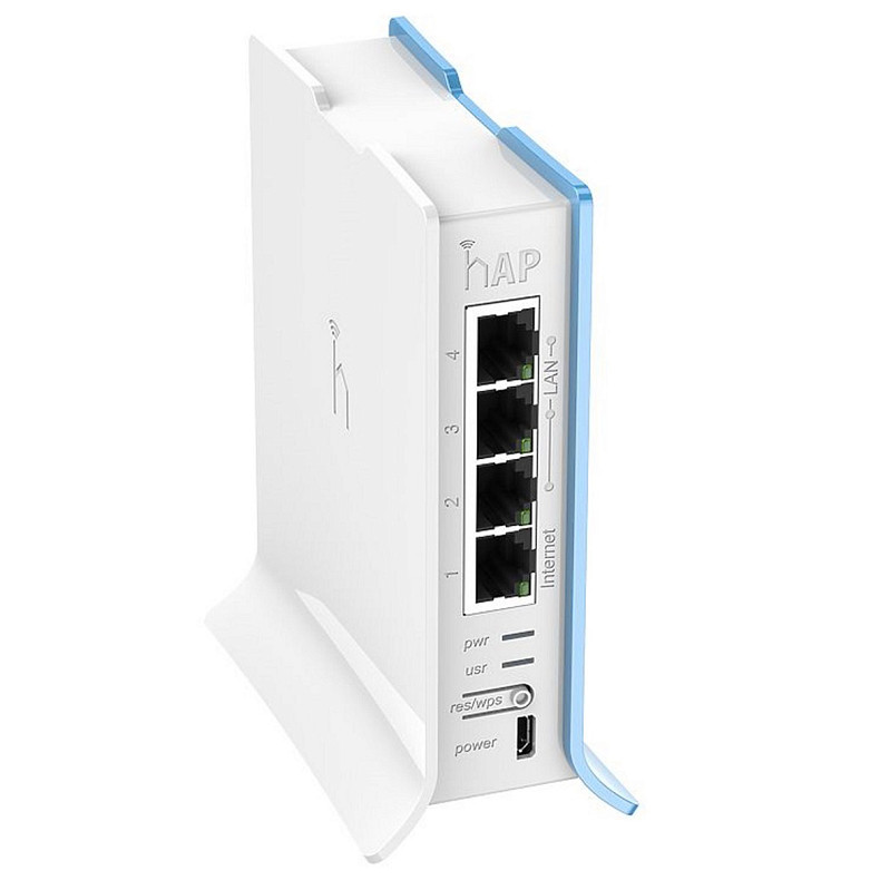 Wi-Fi Роутер Mikrotik hAP lite TC RB941-2ND-TC (N300, 650MHz/32Mb, 4x10/100 Ethernet p