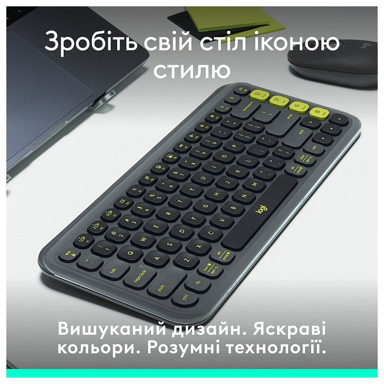 Клавиатура Logitech Pop Icon Keys Graphite (920-013157)