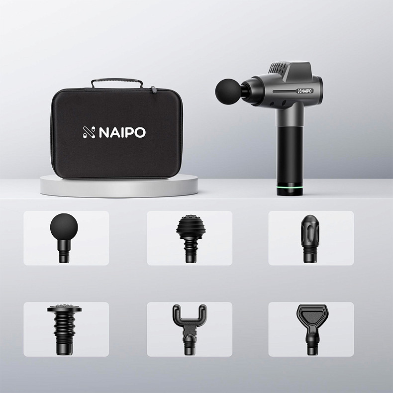 Массажер перкуссионный ручной Naipo (NPMGUN-006)