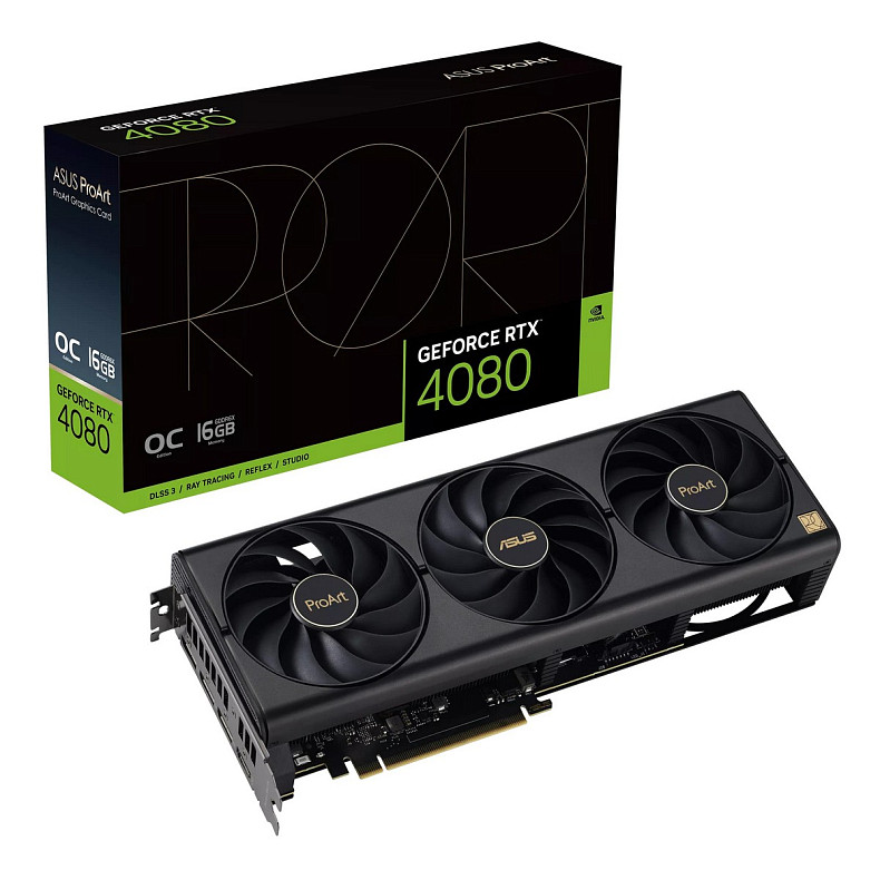 Відеокарта ASUS GeForce RTX 4080 SUPER 16GB GDDR6X OC PROART-RTX4080S-O16G