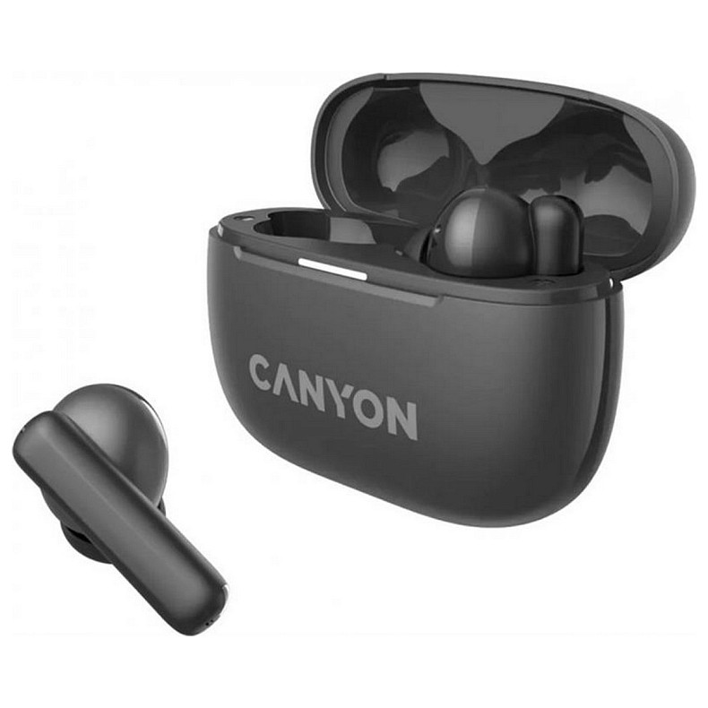 Bluetooth-гарнітура Canyon OnGo TWS-10 ANC ENC Black (CNS-TWS10BK)