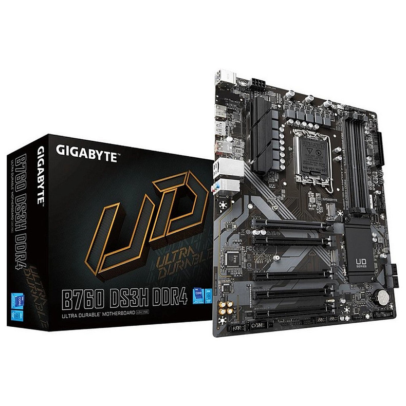 Материнская плата GIGABYTE B760 DS3H s1700 B760 4xDDR5 M.2 HDMI DP ATX