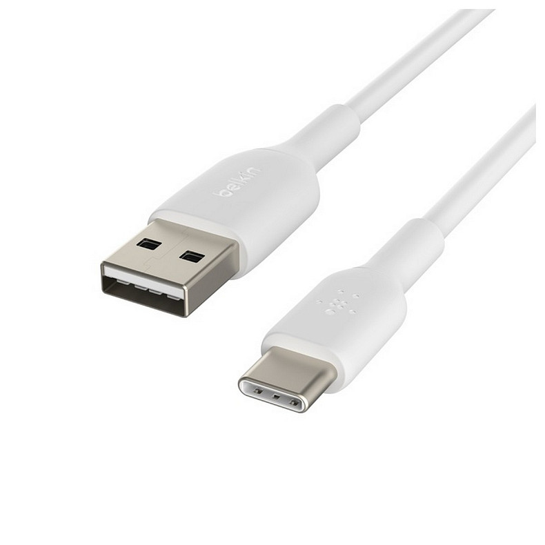 Кабель Belkin USB-A – USB-С, PVC, 1м White