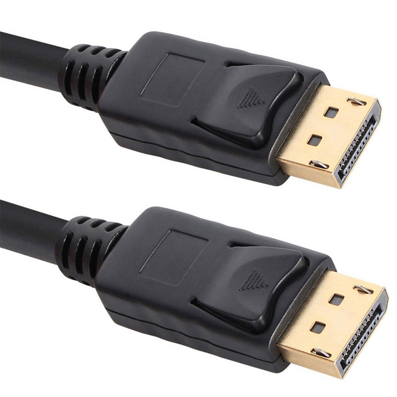 Кабель DisplayPort M - M, 1.8 м, V1.2, 4K 60hz, чорний