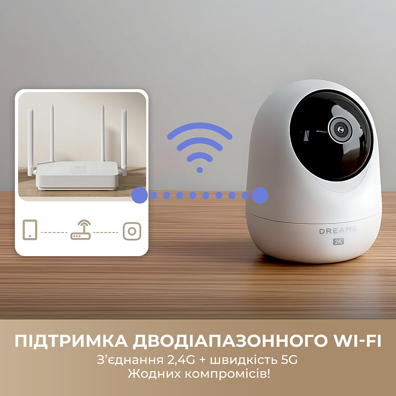 IP-камера Dreame NAVO Care 1 InCam 4MP (2K) White