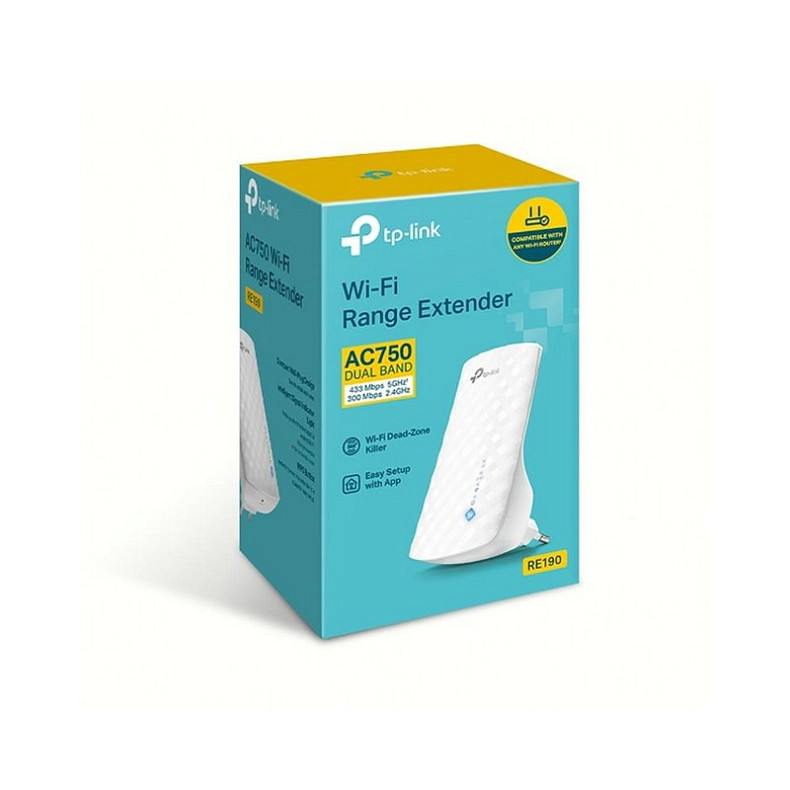 Точка доступу TP-Link RE190 (AC1733, 3 антени, підсилювач Wi-Fi сигналу)