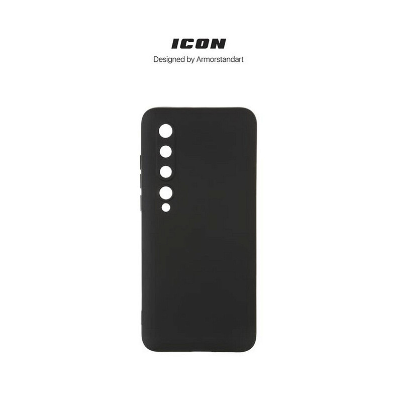 Чехол-накладка Armorstandart Icon для Xiaomi Mi 10/Mi 10 Pro Camera cover Black (ARM67486)