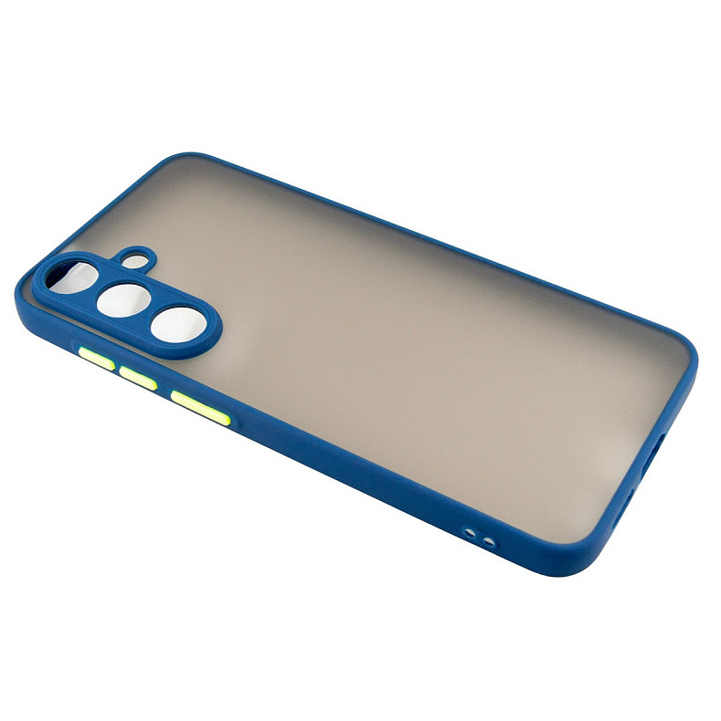 Чeхол-накладка Dengos Matt для Samsung Galaxy S25+ SM-S936 Blue (DG-TPU-MATT-163)