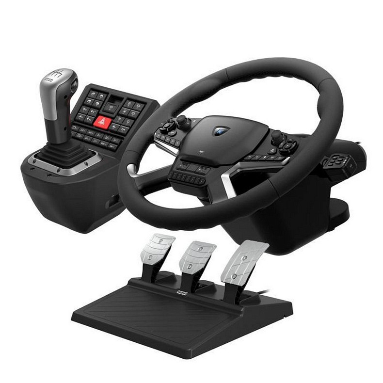 Кермо і педалі HORI Force Feedback Truck Control System для ПК