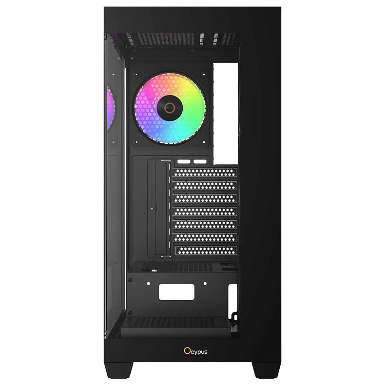 Корпус Ocypus GAMMA C72 W/O PSU, BK ARGB ATX (GAMMA-C72-BKD400XX-GL)