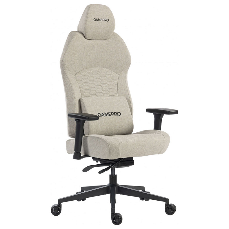 Крісло ігрове GamePro GC760LG Fabric Light Gray