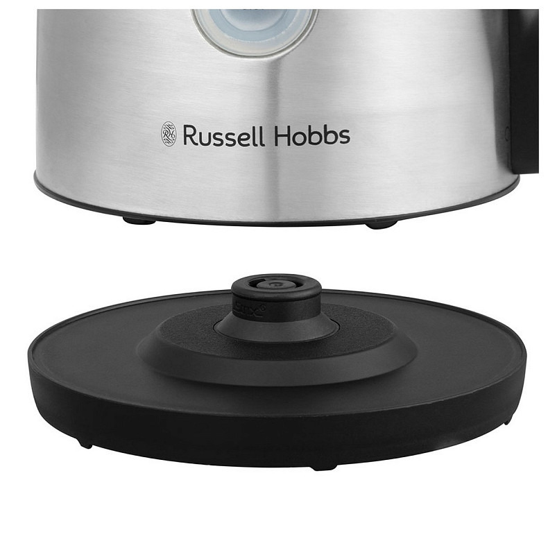 Електрочайник Russell Hobbs Heaton, 1.7л, нержавіюча сталь, сріблясто-чорний