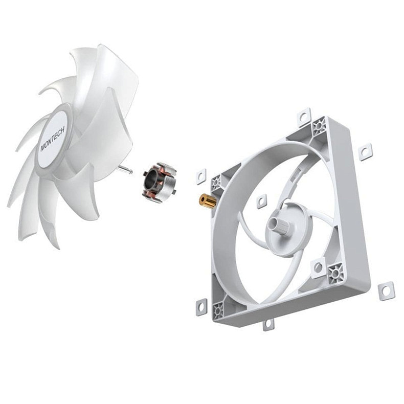 Вентилятор Montech 120MM GF120 PWM WHITE