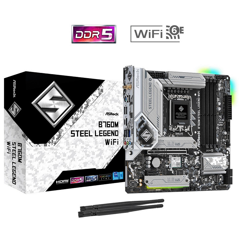 Материнская плата ASRock B760M Steel Legend WiFi Socket 1700