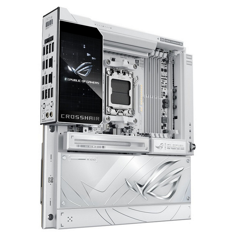Материнcька плата ASUS ROG CROSSHAIR X870E GLACIAL sAM5 X870E 4xDDR5 M.2 USB Type-C Wi-Fi BT E-ATX б
