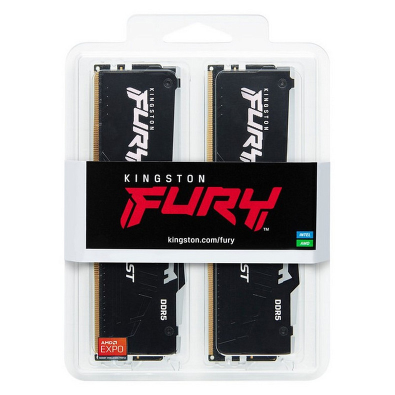 ОЗУ DDR5 2x8GB/5600 Kingston Fury Beast RGB Black (KF556C36BBEAK2-16)